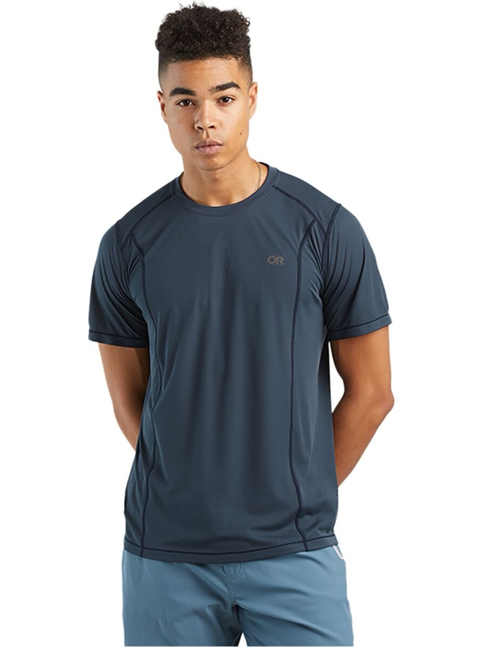 Outdoor Research Men's Slate Blue Performance Crew Tee